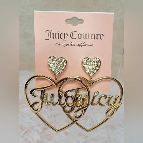 Juicy Couture Heart Signature Earrings - Picture 4 of 5